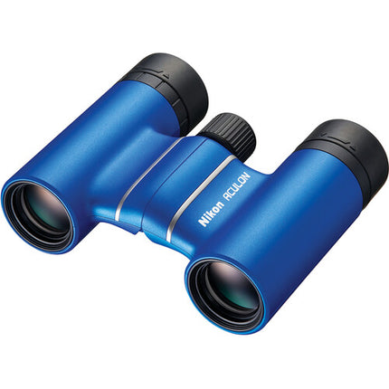 Nikon 8x21 Aculon T02 Binoculares Compactos Ligeros con Lentes Multicapa y Funda Azul