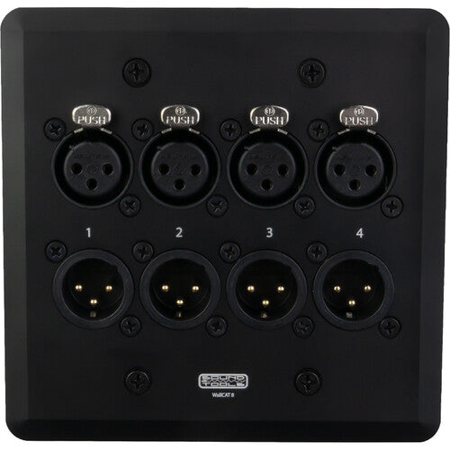 SoundTools WallCAT placa de audio analógica Cat 5 4 XLR macho y hembra negra