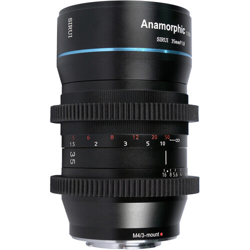 Sirui 35mm f1.8 Lente Anamórfica 1.33x Montura MFT 4K 67mm