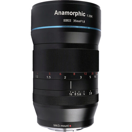 Sirui 35mm f1.8 Lente Anamórfica 1.33x Montura MFT 4K 67mm