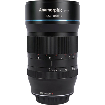 Sirui 35mm f1.8 Lente Anamórfica 1.33x Montura MFT 4K 67mm