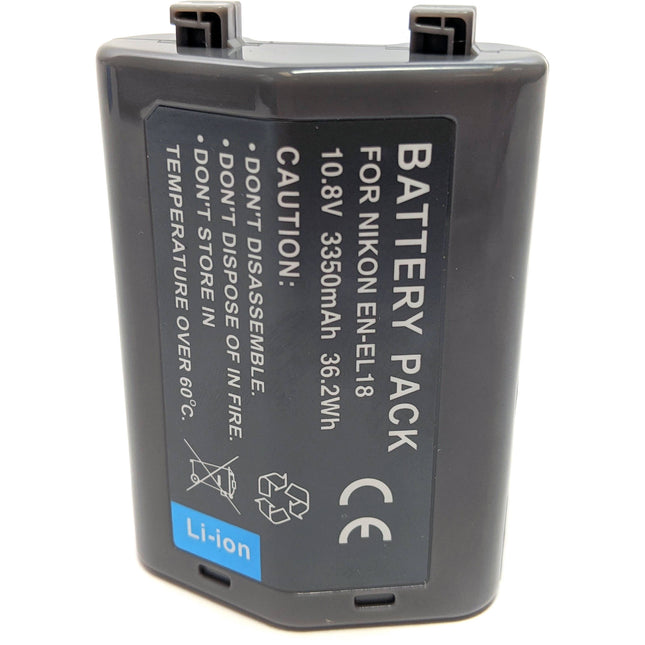 Bescor Batería de Ion Litio Nikon EN-EL18C 10.8V 3350mAh para cámaras