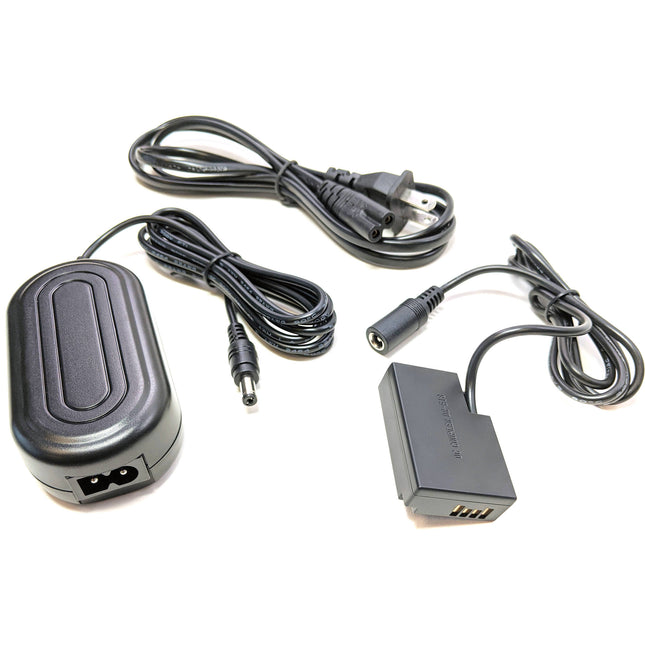 Bescor Canon Style DR-E18 Acoplador de Batería y Adaptador AC Kit de Corriente