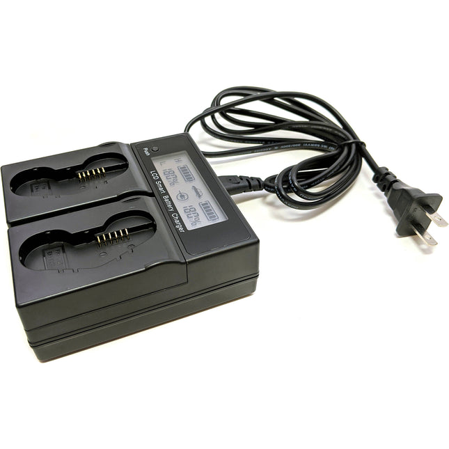 Bescor Cargador Dual LCD para Baterías EN-EL18C Voltaje Mundial AC