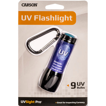 Carson SL-44 UVSight Pro Linterna UV Compacta 3.8 Pulgadas 2 Modos