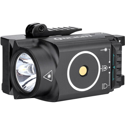 Olight Baldr Mini Linterna Táctica 600 Lúmenes Láser Verde 1913 Montura