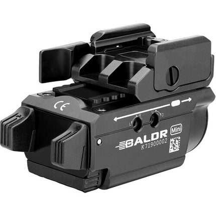 Olight Baldr Mini Linterna Táctica 600 Lúmenes Láser Verde 1913 Montura