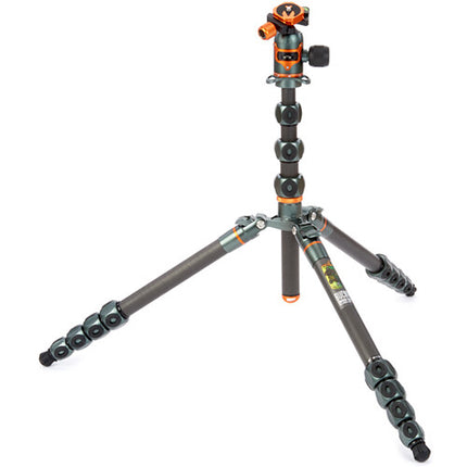 3 Legged Thing Legends Bucky Tripode Fibra de Carbono 76.6 Pulgadas 66 lb Capacidad con Cabezal AirHed VU Gris