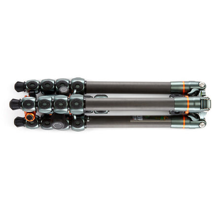 3 Legged Thing Legends Bucky Tripode Fibra de Carbono 76.6 Pulgadas 66 lb Capacidad con Cabezal AirHed VU Gris