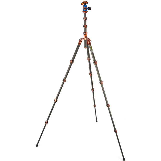 3 Legged Thing Legends Bucky Trípode Carbono 76.6" 66 lb con AirHed VU Azul