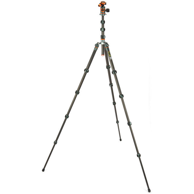 3 Legged Thing Legends Bucky Tripode Fibra de Carbono 76.6 Pulgadas 66 lb Capacidad con Cabezal AirHed VU Gris
