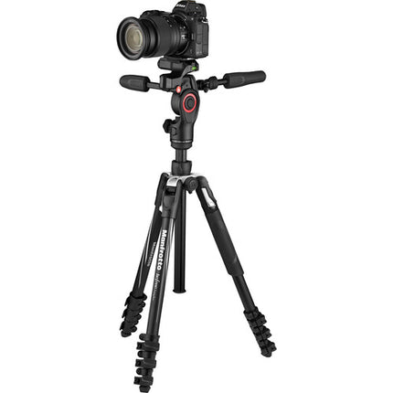Manfrotto Befree 3-Way Live Advanced Trípode para fotografía y vídeo altura 59.5" capacidad 13.2 lb