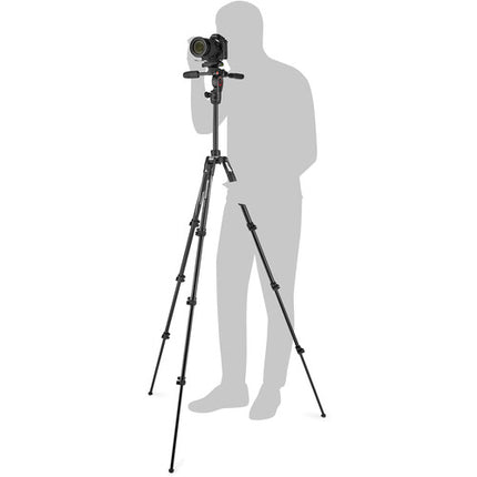 Manfrotto Befree 3-Way Live Advanced Trípode para fotografía y vídeo altura 59.5" capacidad 13.2 lb