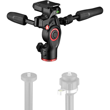 Manfrotto Befree 3-Way Live Cabezal Fluido 15.4 lb Capacidad 3-Vías