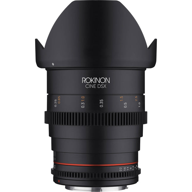 Rokinon 24mm T1.5 DSX Objetivo Cine Full-Frame Montura E Incluye Parasol