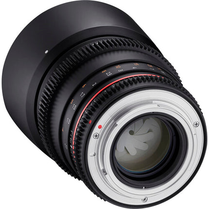 Rokinon 85mm T1.5 DSX Objetivo Cine Full Frame con Parasol Petalo