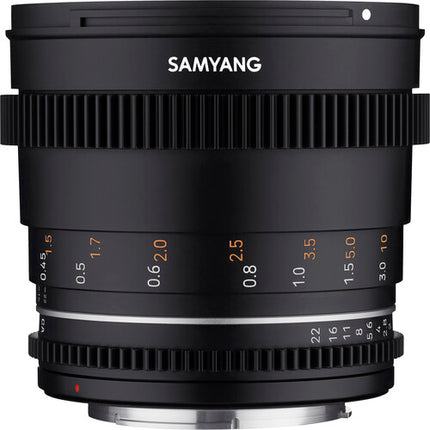Samyang 50mm T1.5 VDSLR MK2 Objetivo Cine Full Frame con Tapas y Parasol