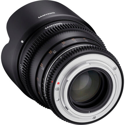 Samyang 50mm T1.5 VDSLR MK2 Objetivo Cine Full Frame con Tapas y Parasol