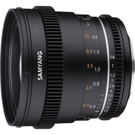 Samyang 50mm T1.5 MK2 Objetivo Cine MFT Resistente al Clima 9 Láminas Iris