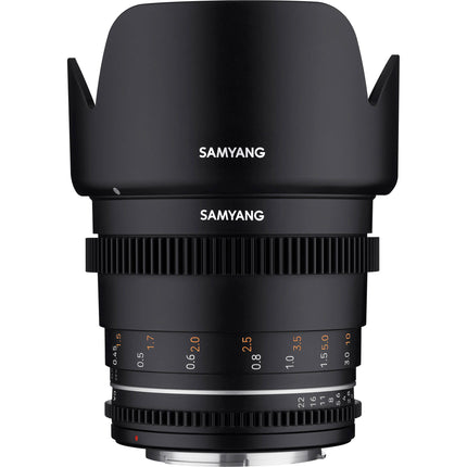 Samyang 50mm T1.5 MK2 Objetivo Cine MFT Resistente al Clima 9 Láminas Iris
