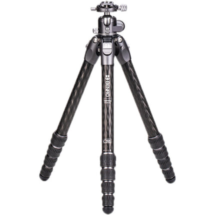 Benro Tortoise Trípode de Fibra de Carbono Tres Secciones con Cabezal GX35 carga 15 kg altura 19 a 156 cm