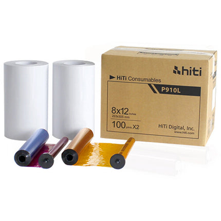 HiTi P910L Kit de impresión para impresora de fotos 8 x 12 200 impresiones
