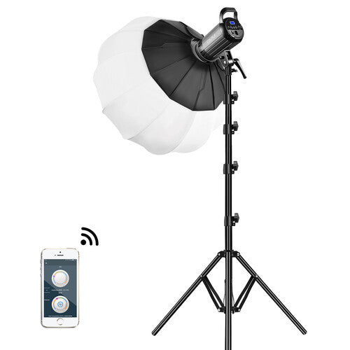 GVM G100W Monoluz LED Bicolor 3200-5600K Kit con Softbox y Trípode