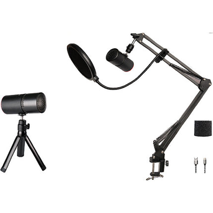 THRONMAX M20 Kit de Streaming con Micrófono 96 kHz 24-Bit y Brazo Boom