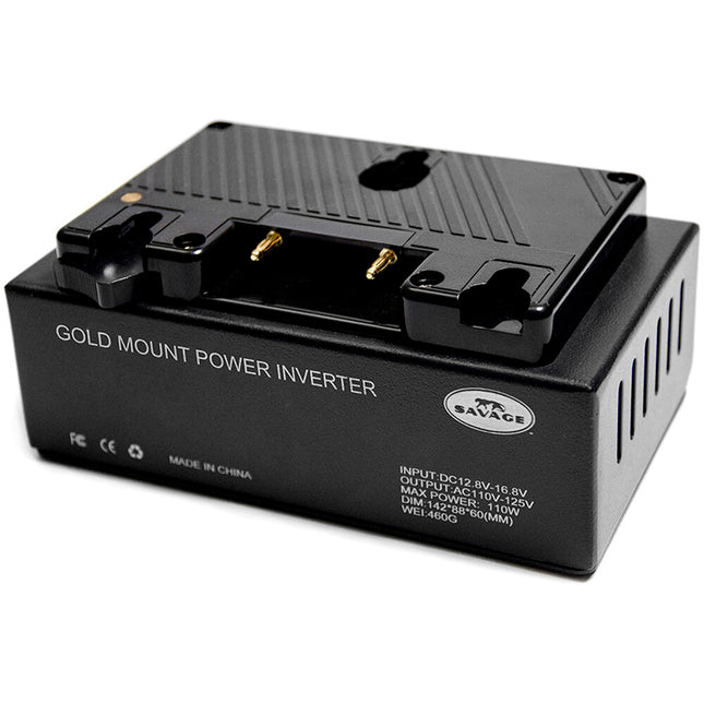 Savage Gold Mount Inverter Convertidor 120VAC 2 Horas 100W LED