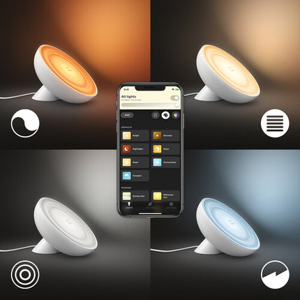 Philips Hue Bloom lámpara de mesa LED 500 lúmenes regulable Bluetooth
