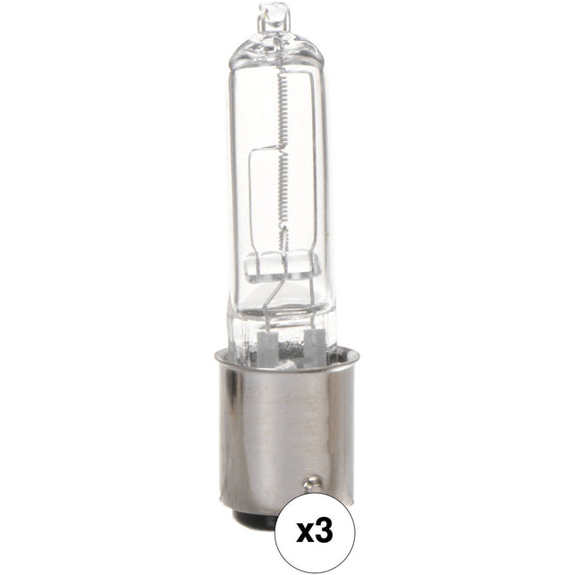 Impact ESR Lámpara 100W 120V Base BA15d 3 Unidades para Fotografía