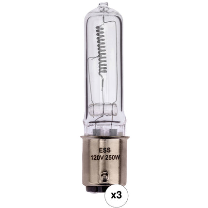 Impact ESS Lámpara 250W 120V Set de 3 para Escenario y Estudio