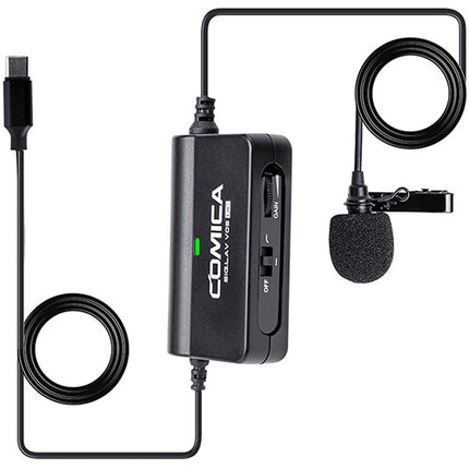 Comica Audio SIG.LAV V05 UC Micrófono Lavalier Omnidireccional con Ganancia y Monitorización USB Tipo-C