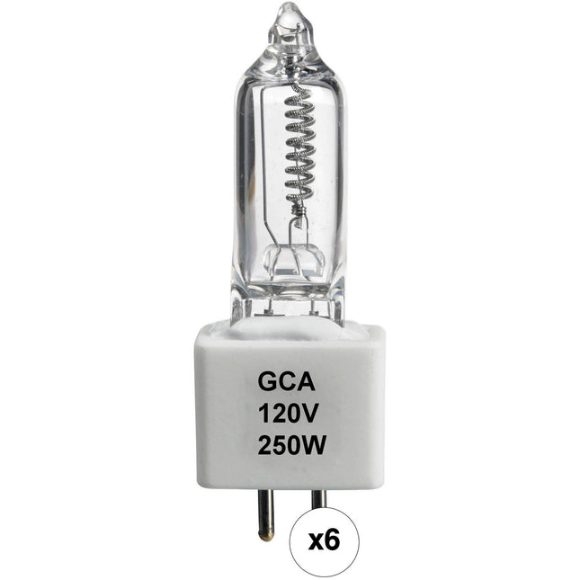 Impact GCA Lámpara 250W 120V Paquete de 6 unidades de iluminación
