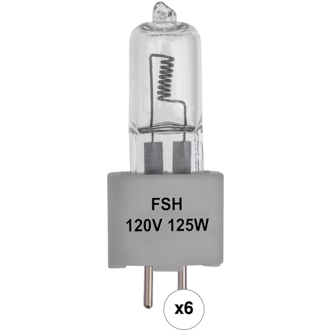 Impact FSH Lámpara Proyector 125W 120V Pack de 6 unidades