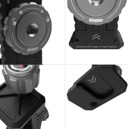 ANDYCINE Vlogger Adaptador Universal para Smartphones y SSDs con Montura de Zapato y Rosca 1/4"-20