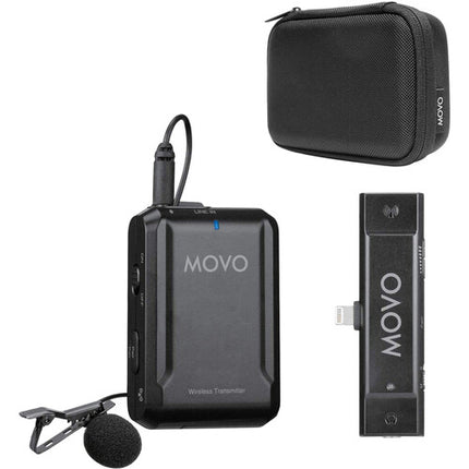 Movo Photo EDGE-DI Micrófono Lavalier Inalámbrico Omni 2 Canal iPhone Lightning