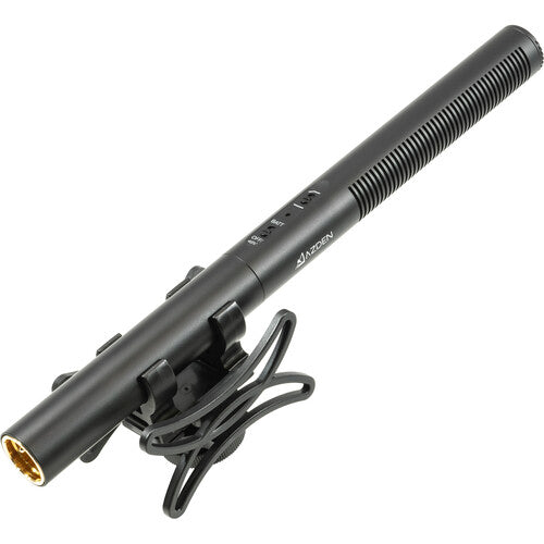 Azden SGM-250 Micrófono Shotgun con Filtro Low-Cut y Alimentación Dual