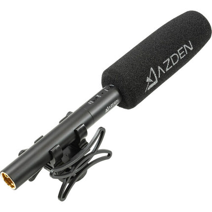 Azden SGM-250 Micrófono Shotgun con Paraviento Universal y Cable XLR 1.5 ft
