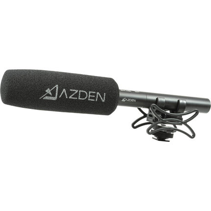 Azden SGM-250 Micrófono Shotgun con Paraviento Universal y Cable XLR 1.5 ft