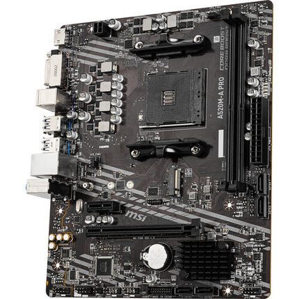 MSI A520M-A PRO Placa base Micro-ATX AM4 DDR4-4600 SATA III M.2