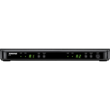 Shure BLX1288/MX153 Sistema Inalámbrico Dual Auricular y Micrófono Mano 14 Horas Batería