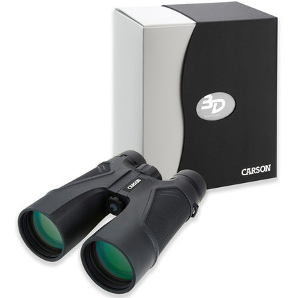 Carson 10x50 Series ED Prismáticos Binoculares Nitrogenados 3D Resistentes al Agua y Niebla con Estuche Deluxe