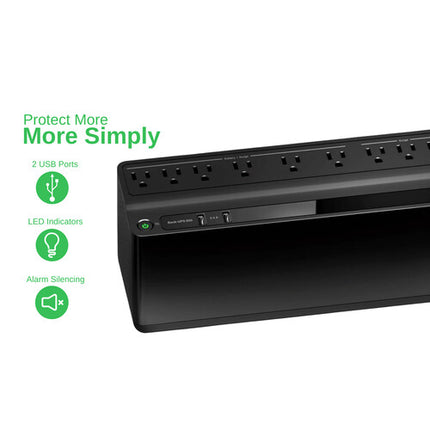 APC Back-UPS 850VA 450W Sistema de Energía con 2 Puertos USB 120V