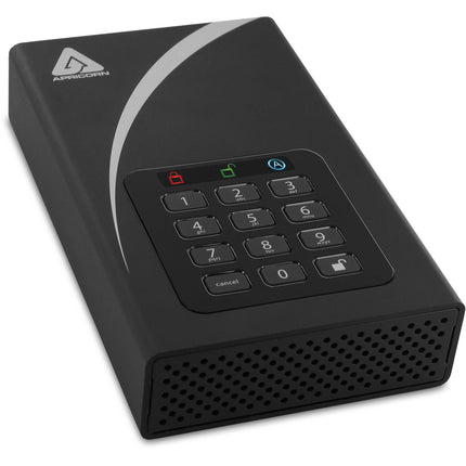 Apricorn 16TB Aegis Padlock DT Disco Duro Externo USB 3.2 Gen 1 Encriptación AES 256-Bit