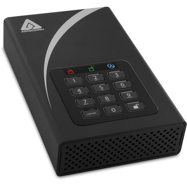 Apricorn 16TB Aegis Padlock DT Disco Duro Externo USB 3.2 Gen 1 Encriptación AES 256-Bit