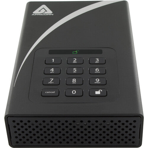 Apricorn 16TB Aegis Padlock DT Disco Duro Externo USB 3.2 Gen 1 Encriptación AES 256-Bit