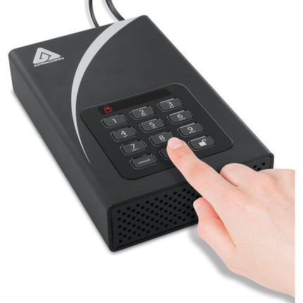 Apricorn 16TB Aegis Padlock DT Disco Duro Externo USB 3.2 Gen 1 Encriptación AES 256-Bit