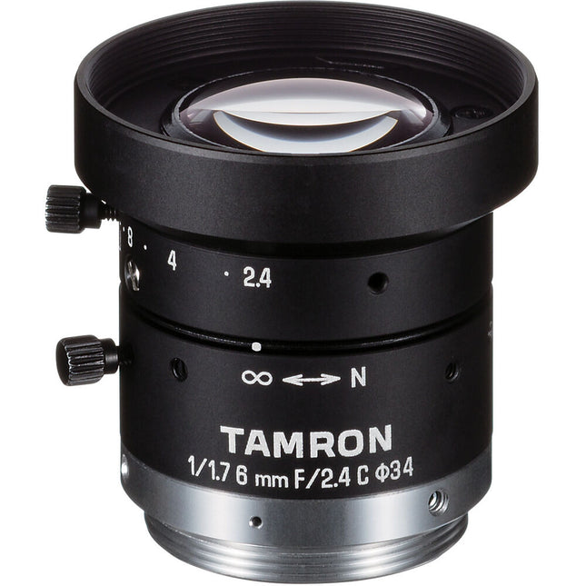 Tamron M117FM06 C Mount Objetivo de Focal Fija 6mm para Sensor 1 1.7 y 1 1.8 pulgadas