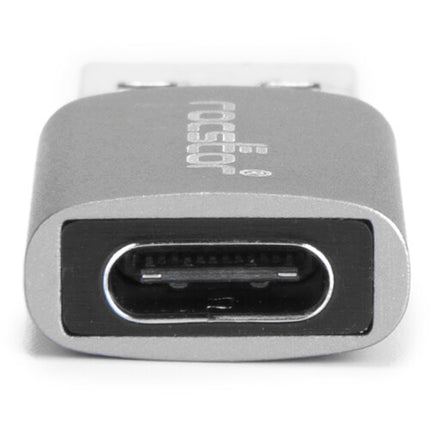 Rocstor Adaptador USB 3.1 Gen 1 Tipo C Hembra a Tipo A Macho 5 Gb/s Aluminio Gris